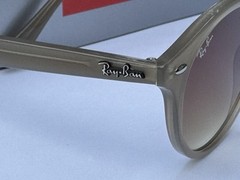 NEW Ray-Ban RB2180 6166/13 Polished Light Brown / Gradient Brown Sunglasses 49mm