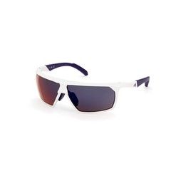 Adidas Sport Men’s Wrap 70mm Gradient Mirrored Sunglasses White SP0030-21Z