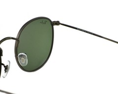 Ray-Ban Sunglasses RB3447 Round Metal Gunmetal Frame Green Classic Lenses 50mm