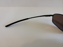 Oakley Whisker Polarized Sunglasses OO4141-1160 Satin Black/Prizm Deep Water EUC
