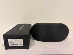 Porsche Titanium P8478 60mm Black/Grey Blue + 2 Lenses -1 Silver and 1 Brown