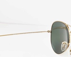 Ray-Ban RB3025 AVIATOR CLASSIC W3234 Polished Arista Gold Frame Green Lens 55mm