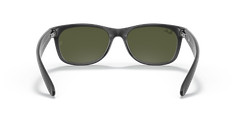 Ray-Ban New Wayfarer Flash Matte Black/Silver Mirror 55 mm Sunglasses RB2132