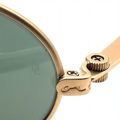 Vintage Ray-Ban Orbs W2178 B&L USA Gold Oval G15 Sunglasses Case Paperwork Mint
