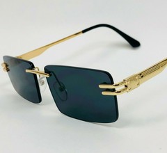 Men Sunglasses Metal Pop Smoke Sophisticated Black Lens Classic Eye Glasses New
