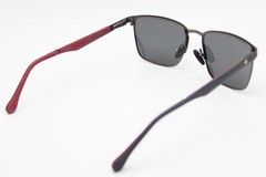 NEW CHAMPION CU6040 C01 BLACK RED POLARIZED AUTHENTIC SUNGLASSES 55-18