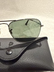 Ray-Ban Caravan Polished Gunmetal / G-15 Green 58 mm Sunglasses RB3136 004 58-15