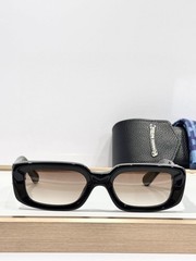 Chrome Hearts Black Oversized Square Sunglasses Brown Gradient Made in Japan