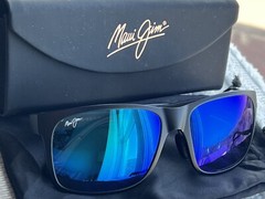 Maui Jim Red Sands MJ 432 2M Black Frame + Hawaii Blue Polarized Lens Sunglasses
