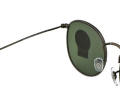 Ray-Ban Sunglasses RB3447 Round Metal Gunmetal Frame Green Classic Lens 50mm
