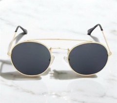 Kiss Double Bridge Unisex Adults Gold Sunglasses UV400 Model AB162