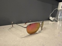Maui Jim Baby Beach MJ-245-16R Titanium Silver Sunglasses Frames 56-18 120 Japan