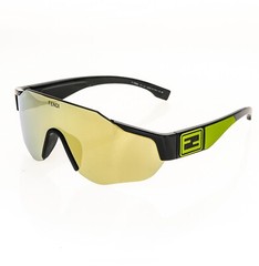 FENDI SPORT Baguette 40088 Black Gold Wrap Lanyard Mask Sunglasses FE40088U-Y