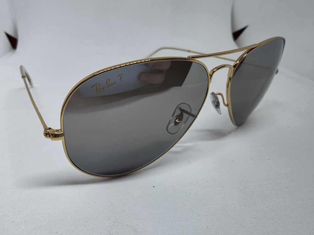 NEW RAY-BAN RB 3025 9196 G3 62MM AVIATOR LARGE METAL SUNGLASSES GOLD AUTHENTIC