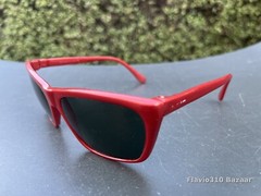 Authentic RAY BAN B&L Cats Sunglasses 56mm Red Nylon France Frame Glass Lenses