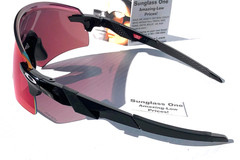 NEW Oakley ENCODER Shiny Black PRIZM Field Red Lens Sunglass 9471-02