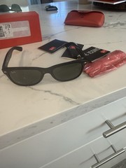 1st edition Disney Ray-Ban RB2132 New Wayfarer Sunglasses Black Frame 55/18 145