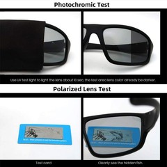Photochromic Polarized Sports Sunglasses for Men Women UV Protection Safety
