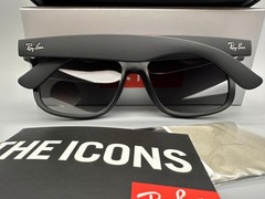 NEW Ray-Ban Justin Grey Gradient Polarized Men’s Sunglasses RB4165 622/T3 54mm