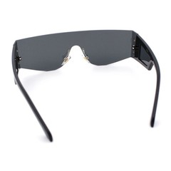 Men Sunglasses Mask Style Best Luxury Runway Looks Wide Edgeless Designer Square