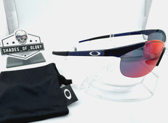 OAKLEY ZERO 0.4 SQUARED COBALT W/ POSITIVE RED IRIDIUM VINTAGE SUNGLASSES 05-216
