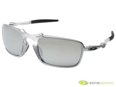 Oakley Badman Polarized Sunglasses OO6020-05 X Metal X Ti/Chrome Iridium