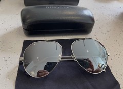 DIROCCO Silverstone Penmann 18K Gold & Titanium Aviator Sunglasses
