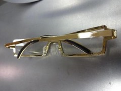 Men’s Contemporary Modern Classy Elegant Style Clear Lens EYE GLASSES Gold Frame