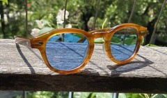Vintage Blue polarized sunglasses mens johnny depp blonde acetate glasses UV400