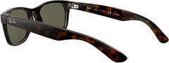 Ray-Ban New Wayfarer Tortoise / Green Polarized 55mm Sunglasses RB2132 902/58 55