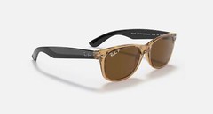Ray Ban New Wayfarer Polarized Brown 55 mm Sunglasses RB2132 945/57 55-18