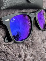 New Ray-Ban Wayfarer Black Matte RB2140 Sunglasses
