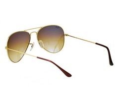 Ray-Ban Sunglasses RB3025 Aviator Gradient Gold Frame Light Brown Lens 58mm