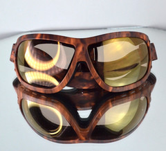 $230 Lusari “Urban Goggles” Casual Ski Goggles/Sunglasses Tortoiseshell UV400