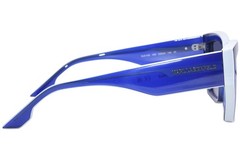 Karl Lagerfeld KL6143S 400 Sunglasses Women’s Blue/Solid Blue Square Shape 53mm