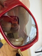 Nike EV0819-606 Reverse Sunglasses (One Size) Red Used , All In Photo