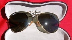 Ray-Ban Sunglasses RB3025 Aviator Classic Gold Frame Polarized Green Lens 58mm