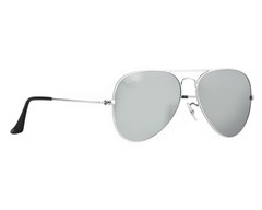 Ray-Ban Sunglasses RB3025 Aviator Mirror Silver Frame Silver Mirror Lenses 58mm