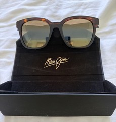 Maui Jim Honua Asian Fit Matte Dark Havana HCL Bronze Lens Sunglass