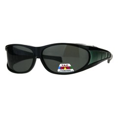 TAC Polarized Lens Fit Over Sunglasses Over The Glasses Large Oval Frame