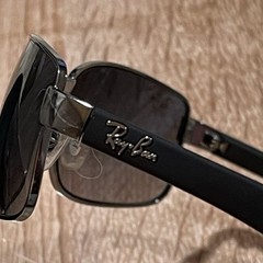 Ray Ban Gunmetal & Black w/ Grey Blue Lens Sunglass RB3478 004
