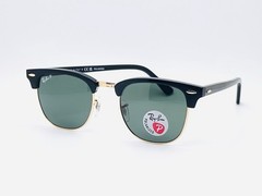 Ray-Ban Clubmaster Classic RB3016 (901/58) 51mm Polarized Sunglasses Green Lens