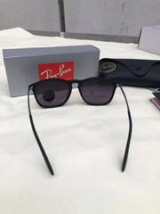 New Ray-Ban Chris RB4187 Polarized 54-18 Sunglasses Matte Black Gradient Grey
