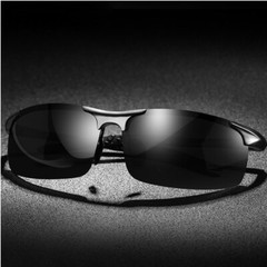 Aluminum HD Polarized Photochromic Sunglasses Men Glasses Driving Sports Eyewear