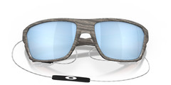 NEW Oakley SPLIT SHOT Black POLARIZED Deep Water Blue PRIZM Sunglass 9416-06