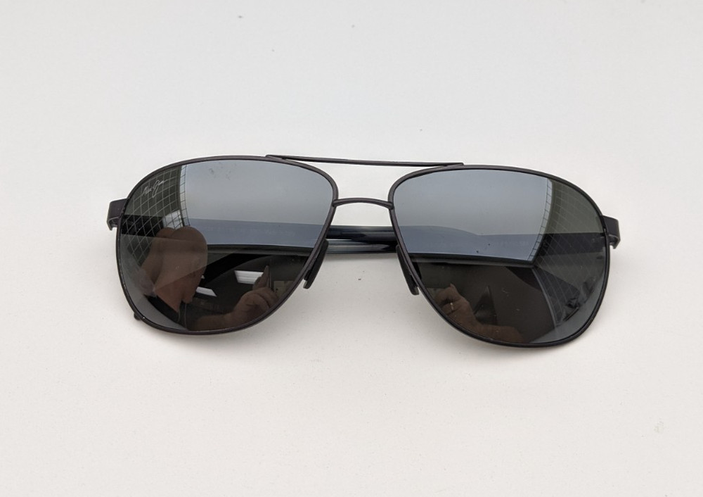 🕶️Made in Italy! Maui Jim MJ728-02S Castles Sunglasses 61/16 140 /EUC335🕶️