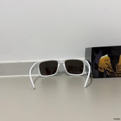 Oakley HOLBROOK XXL 9487 White frame sunglasses with ice blue polarized IN BOX