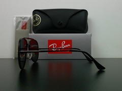 Ray-Ban RB3584N Blaze Aviator Sunglasses All Black 61mm Never Worn