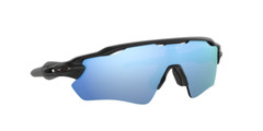 Oakley OO9208-5538 Black Plastic Frame with Blue Polarized Lenses Sunglasses