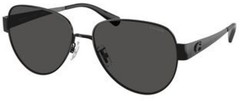 Coach HC 7186 shiny black grey solid polyamide standard 934487 Sunglasses